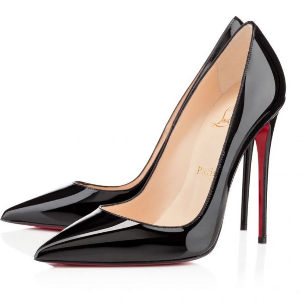So Kate 120 Black Patent Christian Louboutin Heels